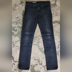 AG Mid Rise Cigarette The Prima Mid-Rise Cigarette Blue Women's Jeans
